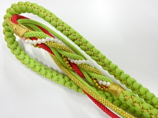 JAPANESE KIMONO / UNUSED Tegumi Obijime for FURISODE